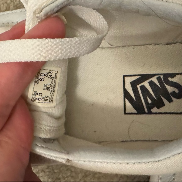 VANS canvas Old Skool True White 
Men’s size 6 women’s size 8 - Picture 5 of 5